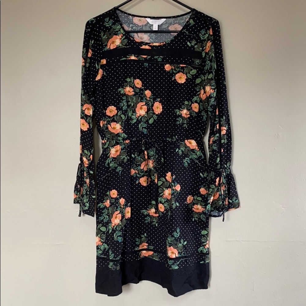 Small Black Floral Dress w Pockets Lauren Conrad